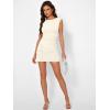 imageTrendy Queen Womens Boat Neck Going Out Mini Dress Summer Party Club Bodycon Dresses 2026Cream