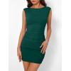 imageTrendy Queen Womens Boat Neck Going Out Mini Dress Summer Party Club Bodycon Dresses 2026Green