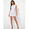 imageTrendy Queen Womens Boat Neck Going Out Mini Dress Summer Party Club Bodycon Dresses 2026White