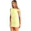 imageTrendy Queen Womens Mini Summer Dresses 2026 Going Out Off The Shoulder Bodycon Sexy Party Club Spring Fashion OutfitsBright Yellow