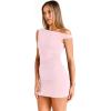 imageTrendy Queen Womens Mini Summer Dresses 2026 Going Out Off The Shoulder Bodycon Sexy Party Club Spring Fashion OutfitsPink