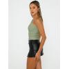 imageTrendy Queen Womens One Shoulder Tops  Asymmetrical Sleeveless Crop Tops Sexy Going Out amp Workout Shirts for WomenGreen