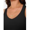 imageTrendy Queen Womens Tank Tops Double Lined Crop Sleeveless Going Out Camisole Summer Fashion Basic Soft Spring Clothes 2026Black