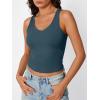 imageTrendy Queen Womens Tank Tops Double Lined Crop Sleeveless Going Out Camisole Summer Fashion Basic Soft Spring Clothes 2026Darkblue
