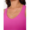 imageTrendy Queen Womens Tank Tops Double Lined Crop Sleeveless Going Out Camisole Summer Fashion Basic Soft Spring Clothes 2026Hot Pink