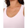 imageTrendy Queen Womens Tank Tops Double Lined Crop Sleeveless Going Out Camisole Summer Fashion Basic Soft Spring Clothes 2026Pink