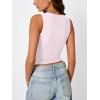 imageTrendy Queen Womens Tank Tops Double Lined Crop Sleeveless Going Out Camisole Summer Fashion Basic Soft Spring Clothes 2026Pink