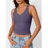 imageTrendy Queen Womens Tank Tops Double Lined Crop Sleeveless Going Out Camisole Summer Fashion Basic Soft Spring Clothes 2026Purple