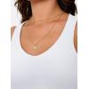 imageTrendy Queen Womens Tank Tops Double Lined Crop Sleeveless Going Out Camisole Summer Fashion Basic Soft Spring Clothes 2026White