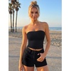 image:imageTrendy Queen Womens Double Lined Tube Tops Strapless Bandeau for Summer Going OutBlack