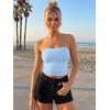 image:imageTrendy Queen Womens Double Lined Tube Tops Strapless Bandeau for Summer Going OutLight Blue