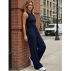 image:imageTrendy Queen Womens Summer 2 Piece Lounge Set Tank Top Wide Leg Pants Pockets 2026Navy