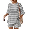 Striped White Black